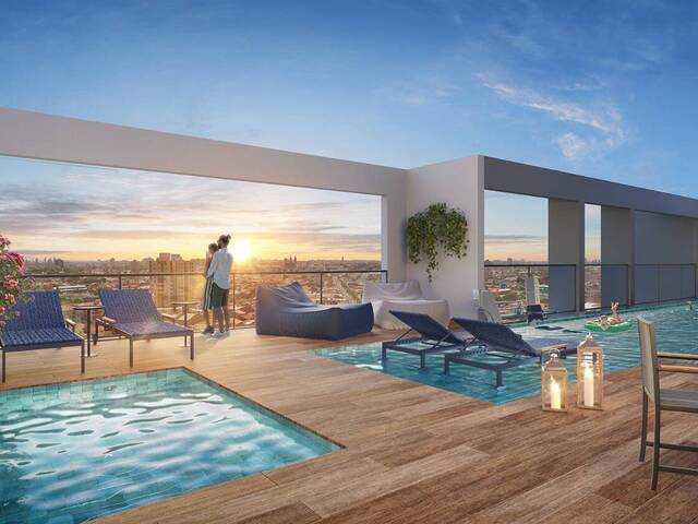 Piscina com borda inffinita